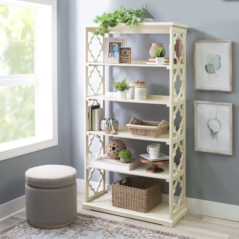 Mistana™ Kean Solid Wood Etagere Bookcase & Reviews Wayfair